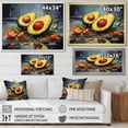 thumbnail image 4 of Designart "Acrylic Avocado Expression II" Food & Beverage Floater Framed Wall Art Living Room, 4 of 7