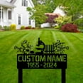 thumbnail image 2 of Handmadetneonsign Custom Outdoor Memorial Scientist Metal Sign With Stakes, Scientist Name, 2 of 4