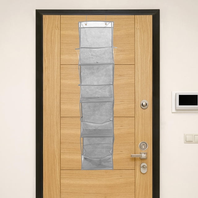 FENGGUIQU Organizador Para Puerta Sin Clavos Con Bolsillos Transparentes Para El Hogar