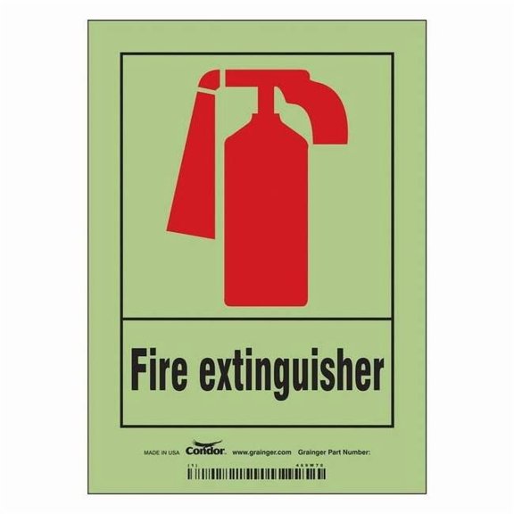 Condor Safety Sign,5" W,7" H,0.010" Thickness 469W70