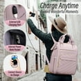 thumbnail image 5 of XJ-HOME 15.6" Laptop Backpack for Women,Stylish Backpack Purse, Waterproof Teacher Nurse Backpack,College Casual Daypack, 5 of 8