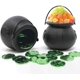 thumbnail image 1 of Mini caldero de bruja negra, caldero novedoso, vasos de plástico, mini caldero de bruja negra, multiusos, para Halloween, fiesta del día de San Patricio, 12 unidades brillar Hogar, 1 of 4