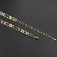thumbnail image 3 of OUSITAID Choker Necklace Cubic Zirconia Sparkling Popular Rectangular Rhinestones Necklace, 3 of 4
