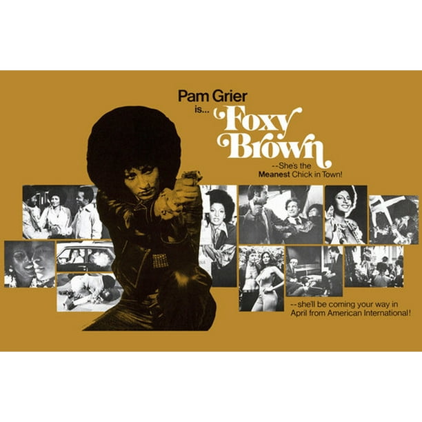 Pam Grier And Peter Brown In Foxy Brown Cool Montage Movie Scenes 24x36 Poster Walmart Com Walmart Com