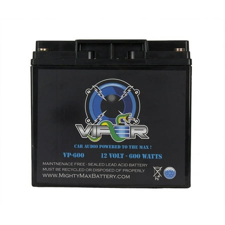 Viper VP-600 600 Watt Car Audio Battery for Power Acoustik (Best Battery For Car Audio And Starting)