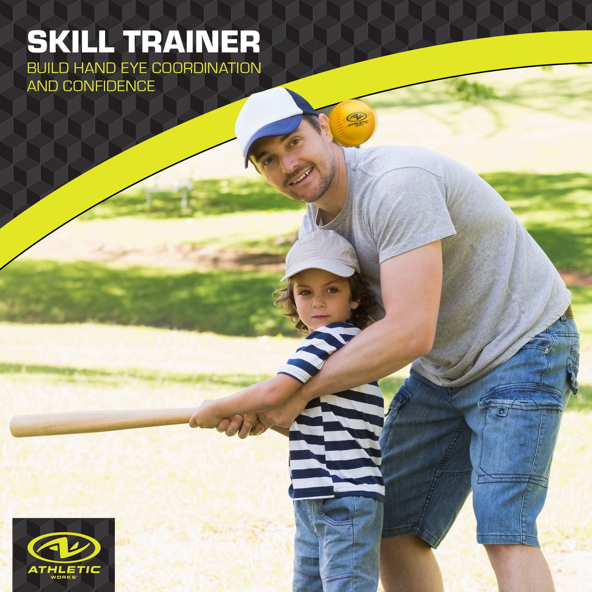 Athletic Works Foam Baseball - Safe and Soft Practice for Kids and Beginners