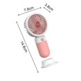 thumbnail image 6 of Xeyise Handheld Fan Eye-catching Detachable Plastic Colorful Pocket Fan with Stable Base for Home, 6 of 8