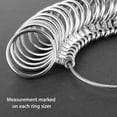 thumbnail image 6 of Ring Sizer Measuring Tool, Metal Ring Sizer, Measurement Finger Gauge Set, Wide Band Graduated 0-15 Measuring Finger Sizer, 6 of 8