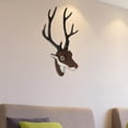 thumbnail image 6 of Wall Mounted Fake Deer Head Handmade Rustic Deer Antlers for Home Decoration, 6 of 6