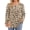 Apricot-Floral, variant on Plus Size Womens Blouses Long Sleeve Floral Tunic Tops Henley Neck Flowy Fall Shirts