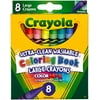 Crayola Ultra-Clean Washable Large Coloring Book Crayons, 8 Count
