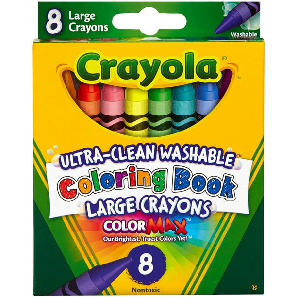 Download Crayola Ultra-Clean Washable Large Coloring Book Crayons ...