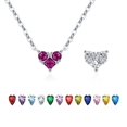 thumbnail image 1 of Heshpaws 925 collar en forma de corazón de plata esterlina, collar de amor con patrón de búho, regalo de Navidad para el cumpleaños de la mujer, con caja de regalo, 1 of 1