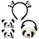 thumbnail image 1 of 4 pinzas para el pelo con forma de panda, accesorios atractivos para el pelo con forma de panda., 1 of 7