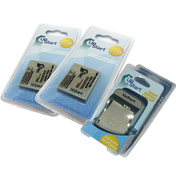 2x Pack - Pentax Optio W10 Battery   Charger - Replacement for Pentax D-LI8 Digital Camera Battery and Charger (750mAh, 3.7V Lithium-Ion)