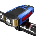 thumbnail image 4 of Tignapoo Multi-functional USB Rechargeable Bicycle Light with Horn - Waterproof Front Lamp with 5 Modes, 300 Lumens Brightness, Available in Blue, Red, and Black for Enhanced Visibility and Safety, 4 of 7