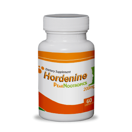 PeakNootropics Hordenine HCl Capsules - 60 Count 200 mg Veggie Caps - Nootropic
