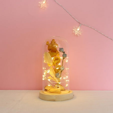 

Leaf Branch With Lamp Glass Cover Night Light Valentine s Day Home Decoration