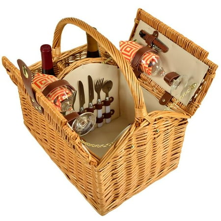 

Vineyard Picnic Basket For 2 - Diamond Orange