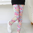 thumbnail image 4 of Zwiiyzr 2-14Y Toddler and Baby Girls Leggings Pants Cropped Basic Printed Leggings Stretchy Soft Leggings Tights Pants Multicolor, 4 of 4