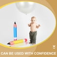 thumbnail image 2 of MOVTOTOP 4pcs Multi-color Blowing Decoration Funny Crayon Pen Balloon Classroom Inflatable Prop, 2 of 7