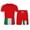 D41/Red, variant on Afdoent Men's 2 Piece Short Set Mens 2 Piece Sports Jogging Suit Comfortable Sports Men's Short Sleeved T Shirt Shorts Beach Clothes Classic