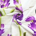 thumbnail image 5 of Purple Shower Curtain,Farmhouse Rustic Floral Fabric Shower Curtain, Watercolor Flower Shower Curtain with Hooks Home Bathroom Bathtubs Decor Easy Care Machine Washable Durable Polyester, 5 of 5