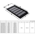 thumbnail image 2 of TOP-MAX Rectangular Breathable Grille Aluminum Alloy Grid-like Breathable Grille Size 250mm/10inch, 2 of 8