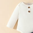 thumbnail image 7 of Hessimy Baby Girl Fall Winter Clothes Outfits Hooded Long Sweatshirt Pants Set Toddler Clothes 6 12 18 24 Months 2t (White,3-6 Months), 7 of 7