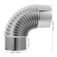 thumbnail image 2 of ETHZZLE Cheminée en Acier Inoxydable pour Ventilation dans les Cuisinières à Combustion 1 Paquet, 2 of 6