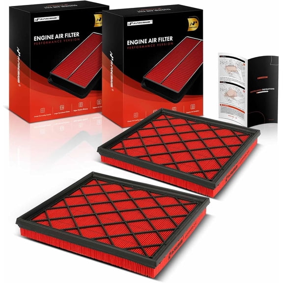 A-Premium 2-PC Pre-oiled Engine Air Filter Compatible with Chevrolet Cruze 2011-2015, Cruze Limited 2016, Orlando 2012-2014 & Buick Verano 2012-2017, Cascada 2016-2019