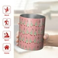 thumbnail image 5 of 12oz Coffee Tumblers Pink Christmas Tree Pattern Stainless Steel Vacuum Insulated Travel Tumbler Coffee Cups Mug with Lid and Straw with Cleaning Brush for Cold & Hot Drinks, 5 of 5
