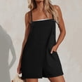 thumbnail image 2 of HXWCHs Sleeveless Jumpsuits for Women, Women's Sleeveless Short Romper Jumpsuit with Adjustable Straps and Functional Side Pockets XL Black, 2 of 6