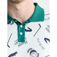 thumbnail image 4 of Happy Gilmore Men's and Big Men's Allover Print Graphic Polo Shirt, Sizes S-3XL, 4 of 5