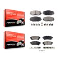 thumbnail image 1 of Positive Plus Front Rear Semi-Metallic Brake Pads Kit for Car 2012-2018 Toyota Prius V KPF-100088, 1 of 8