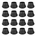 thumbnail image 7 of Uxcell 16-Pack Chair Leg Floor Protectors, 1.37"-1.75" Silicone Cups Round Felt Furniture Pads for Hardwood Floors/Tile Floors, Chair Leg Covers [Black], 7 of 7