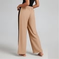 thumbnail image 5 of Enjoytime Wide Leg Pants Woman Solid Color Drawstring Waist Trousers Workout Loose Pants with Pockets, 5 of 8