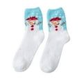 thumbnail image 1 of Lady Senior Plush Sleeping Socks Home Coral Velvet Socks Christmas Socks, 1 of 3