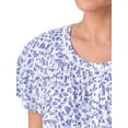 thumbnail image 5 of Aria 100% Cotton Raglan Sleeve Round Neck Sleepwear Gown, Sizes XS-5X, 5 of 8