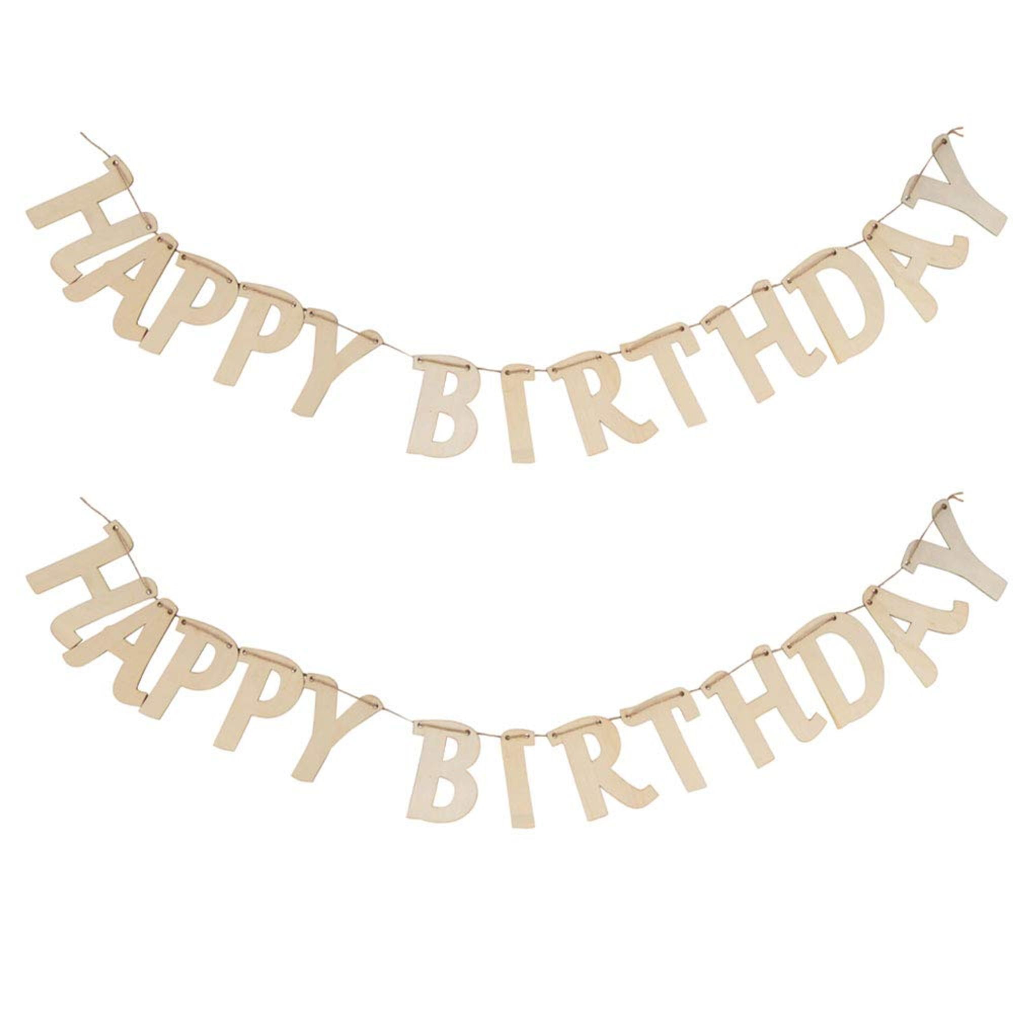 happy birthday garland diy