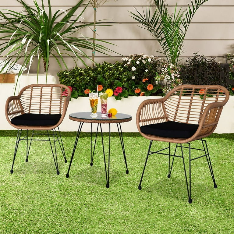 OROPY Patio Sets Furniture Rust Resistant Bistro Table and Chairs Cast Aluminum 3 Piece Leaf Clearance Under 300 Indoor and Outdoor Small Conversation Set Walmart