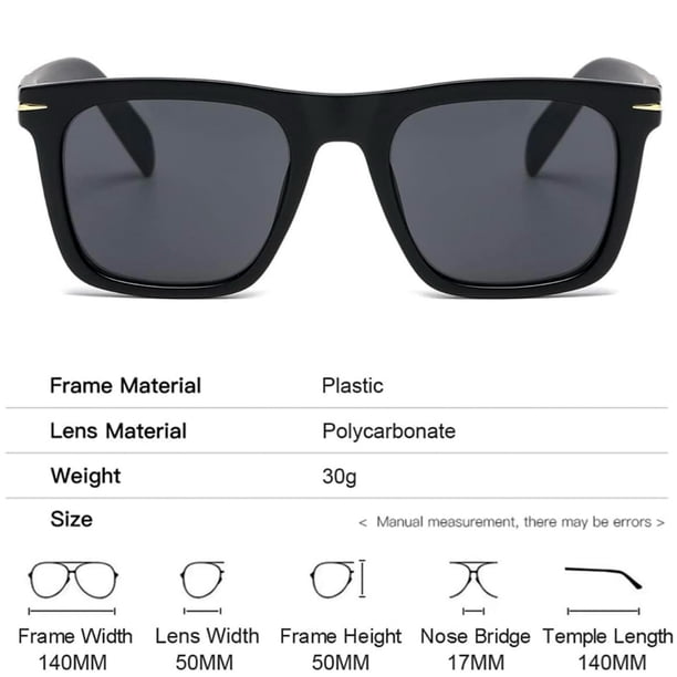 Retro Dark Black Plastic Frame Square Black Tint Lens  display picture 1