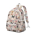 thumbnail image 2 of Chihuahua and Flower Backpack for School,Cute School Bag,Schoolbag with Adjustable Shoulder Straps & Padded Back,13.4"x11"x4.7", 2 of 6