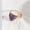Amethyst, variant on Womens Natural Amethyst Stone Ring Geometric Triangle Alloy Band Fashion Statement Jewelry Gift For Her Durable