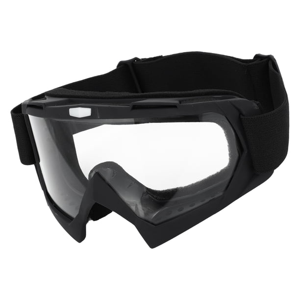 Gafas de motocicleta universales 1 Pc de Unique Bargains, gafas de sol regulables, protección UV, negro mate, TPU sin pintar