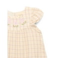 thumbnail image 2 of easy-peasy Baby Girls Organic Cotton Gauze Embroidered Flutter Dress, Sizes 0-24M, 2 of 2