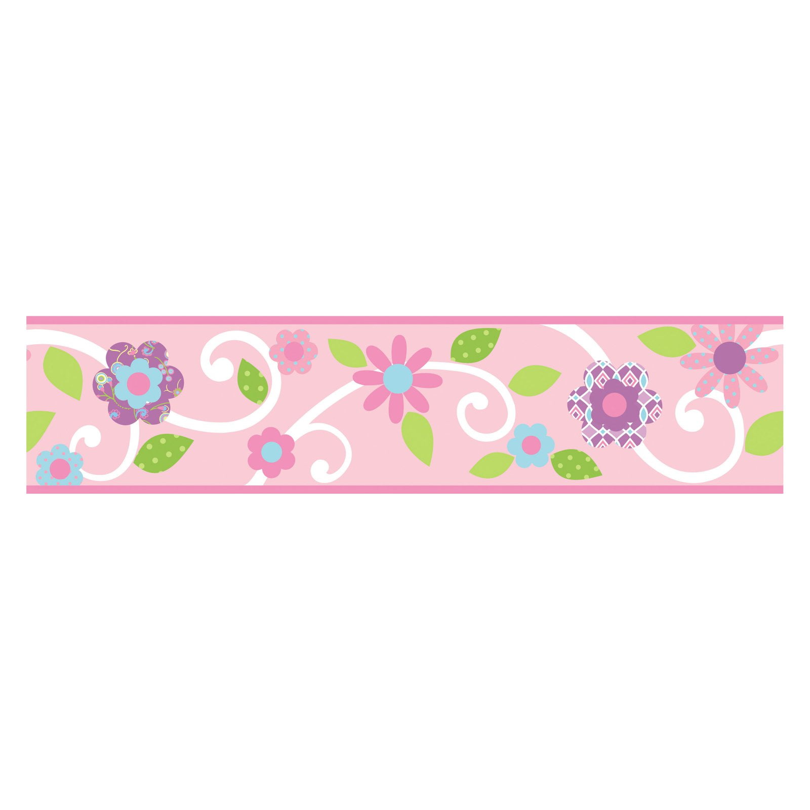 Scroll Floral Peel and Stick Border