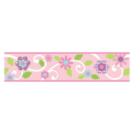 Scroll Floral Peel and Stick Border
