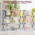 Large Foldable Clothes Drying Rack, Adjustable Length 20.87