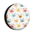 thumbnail image 1 of Fotbe Colorful Crabs Funda de Llanta de Repuesto con Estampado, Engrosada, Ajuste Universal para Jeep, Remolque, RV, SUV, Camión-15 inch, 1 of 6